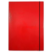 teczka skrzydłowa 2,0 cm z gumką czerwona