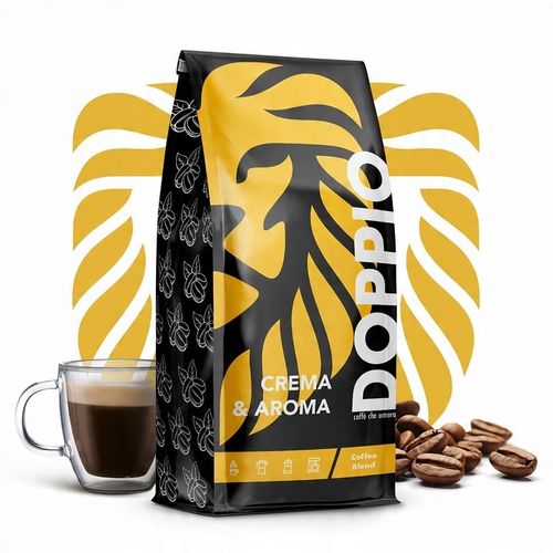 Kawa ziarnista 1kg x2 DOPPIO CREMA &AROMA- ŚWIEŻO PALONA -Blue Orca Coffee na Arena.pl