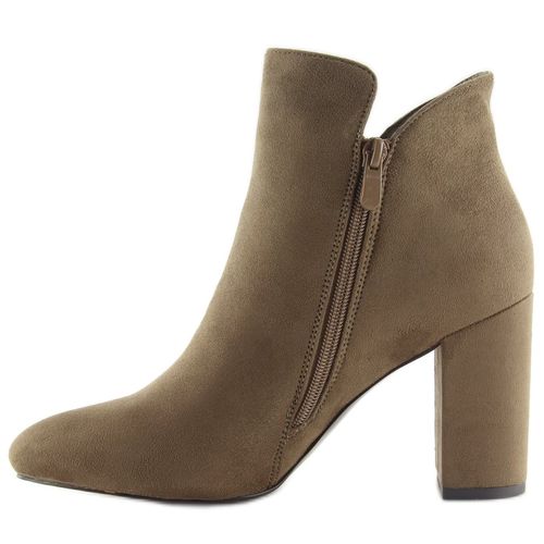 Botki na obcasie brązowe 6900 Khaki r.40 na Arena.pl