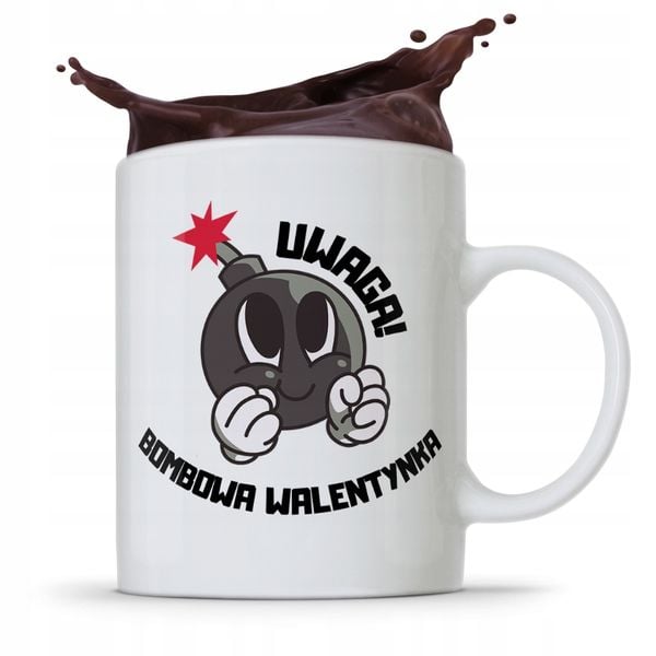 Kubek Prezent Na Walentynki Bombowa Walentynka Z Nadrukiem Ze Zdjęciem zdjęcie 1
