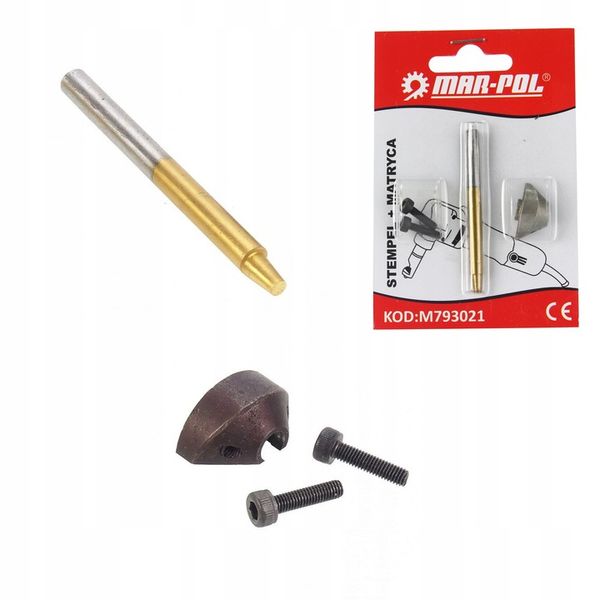 MATRYCA + NÓŻ STEMPEL NOŻYC DO BLACHY NOŻYCE KOMPL zdjęcie 2