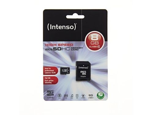 Intenso Micro SDHC 8GB Class 10 + Adapter na Arena.pl