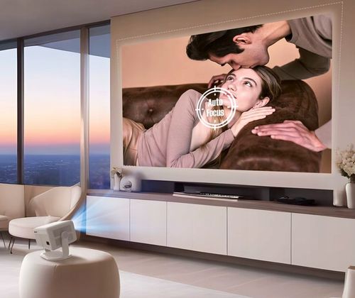 PROJEKTOR 4K FULL HD ANDROID AUTO FOKUS NETFLIX APLIKACJE OBROTOWY na Arena.pl