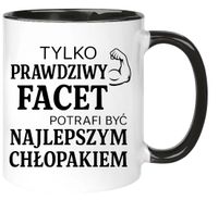 Kubek z nadrukiem prezent Dzień CHŁOPAKA dla kolegi urodziny różne wzory