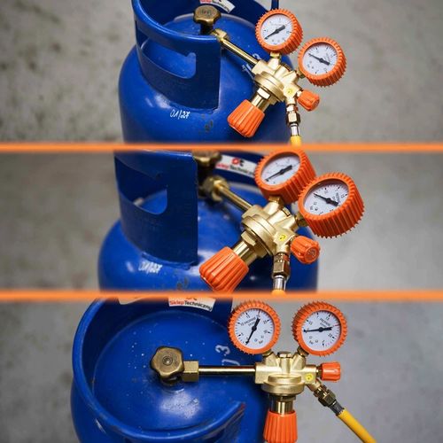 Reduktor Butlowy Propan Butan do Gazu LPG 2x Manometr Długa Rurka Dolotowa na Arena.pl