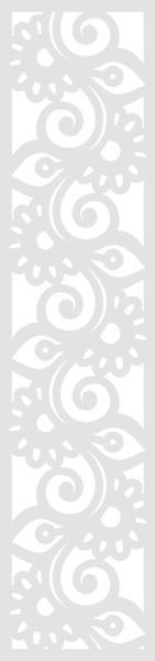 A3 Zawieszka dekor ozdoba ażurowa biała 21x90 cm zdjęcie 1
