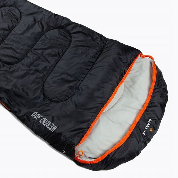 Śpiwór BERGSON Weekend 300 black 230 cm zdjęcie 2