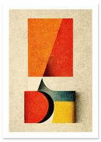 Plakat bauhaus abstrakcja 70x100 cm