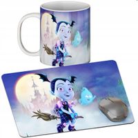 ZESTAW KUBEK + PODKŁADKA - VAMPIRINA - PREZENT WIELE WZORÓW + IMIĘ