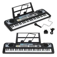 Duży Keyboard Pianino Z Mikrofonem Dla Dzieci + Zasilacz