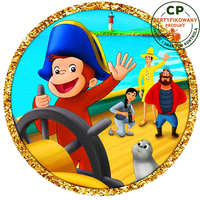 Opłatek na tort Ciekawski George