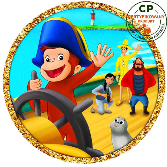 Opłatek na tort Ciekawski George zdjęcie 1