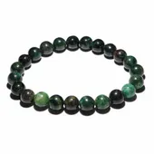 Bransoletka Szmaragd kamień naturalny kulka 8mm