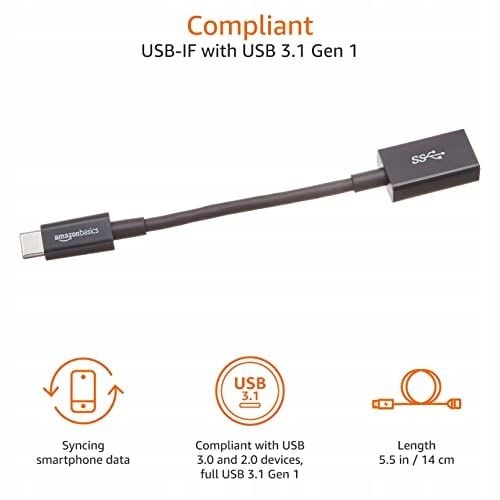 PRZEJŚCIÓWKA ADAPTER USB 3.1 USB TYP C 0,14M na Arena.pl