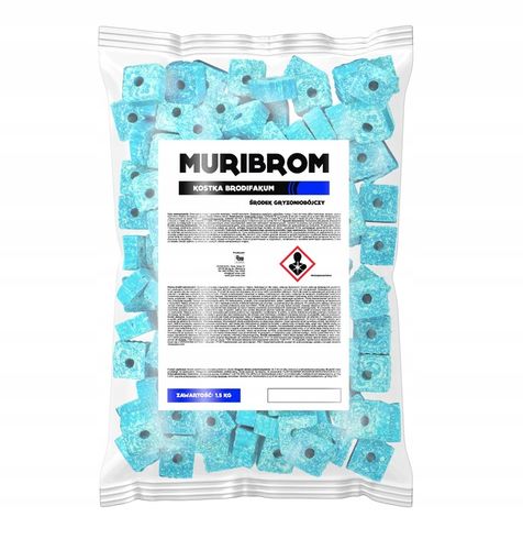 SILNA TRUTKA NA MYSZY I SZCZURY MURIBROM BRODIFAKUM KOSTKA WOSKOWA 1,5 na Arena.pl