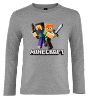 Koszulka z dł.rękaw. Minecraft
