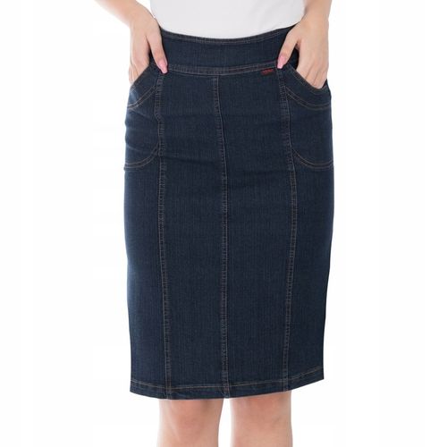 SPÓDNICA JEANS MIDI (38-54) KOLORY r.44 na Arena.pl