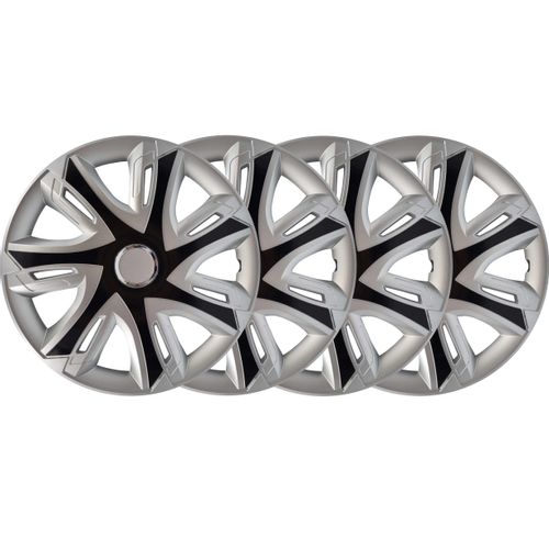 4x Kołpaki 15 cali SUPERNOVA SREBRNO CZARNE TUNING na Arena.pl