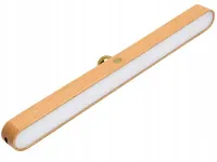 Lampka nocna ścienna magnetyczna led kinkiet usb-c drewniana dotykowa