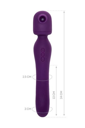 JOS Stimulator 2 in 1 Kisom, silicone, purple, 13 cm na Arena.pl