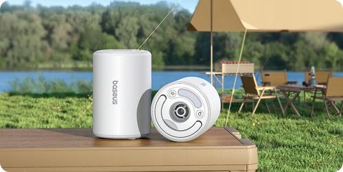 BASEUS POMPKA ELEKTRYCZNA BEZPRZEWODOWA DO MATERACY KÓŁEK DMUCHAŃCE LATARKA na Arena.pl