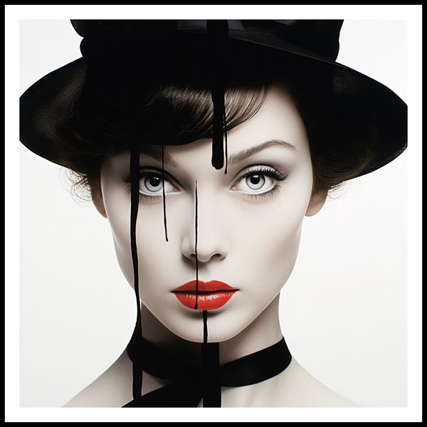 Plakat 80x80cm Atramentowa Aura zdjęcie 3