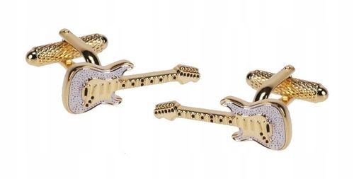 Spinki do mankietów Gitara Złota na Arena.pl