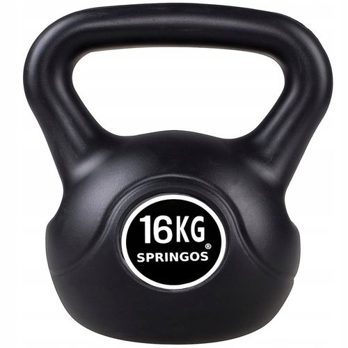 KETTLEBELL DO ĆWICZEŃ 16 KG KULA KETTLE HANTLA FITNESS ABS HANTEL CIĘŻAR na Arena.pl