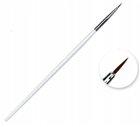 Pędzelek do zdobień drewniany biały #0 manicure