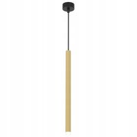 Lampa Wisząca MONZA Czarny Złoty Tuba 1xG9 8x90cm Lampa sufitowa Do Pokoju