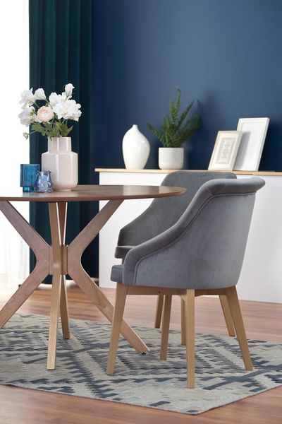 Stół Dancan okrągły dąb naturalny zdjęcie 2