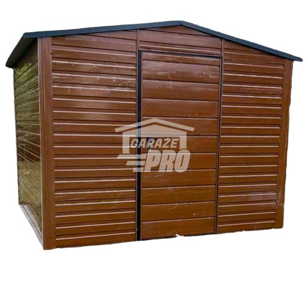 Domek Ogrodowy 3x3 Drzwi Dach dwuspadowy Drewnopodobny GP240 zdjęcie 1