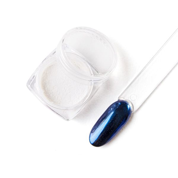 Cosmetics Zone Pyłek do hybrydy efekt lustra - niebieski #5 zdjęcie 1