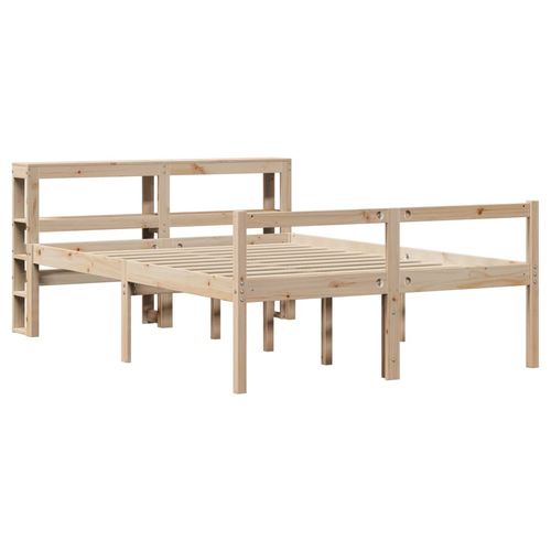 Łóżko dla seniora, z wezgłowiem, 140x190 cm, lite drewno na Arena.pl