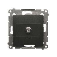 Simon54 Gniazdo antenowe typu „F” pojedyncze DASF1.01/48 antracyt