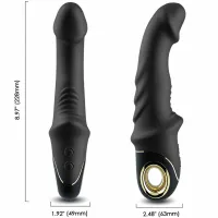 armony joyblade rotator - czarny wibrator silikonowy, 9 trybow, 228 mm