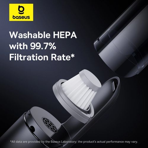 Bezprzewodowy odkurzacz samochodowy Baseus A0 Pro 4000Pa HEPA - czarny na Arena.pl