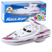 Łódź Motorówka Na Baterie Biała Pływająca Wodna