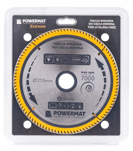 TARCZA WIDIOWA DO DREWNA PIŁY 210 X 30MM 100Z TDD-210x30x100Z na Arena.pl