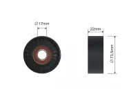 ROLKA NAPINACZA PASKA WIELOROWKOWEGO AUDI A3 2011 2012