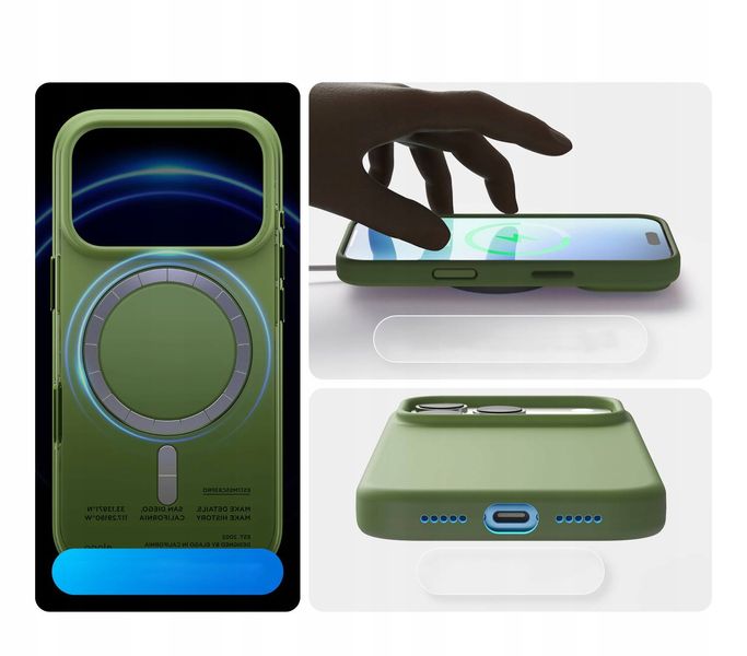 Etui Elago Magsafe Silicon Case do iPhone 17 PRO Cedar Green zdjęcie 4
