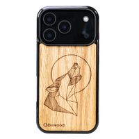 drewniane etui bewood do iphone 17 pro wilk dąb
