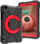 Etui do Samsung Galaxy Tab A 8.0" Pancerne z Obrotową Podstawką Czarne