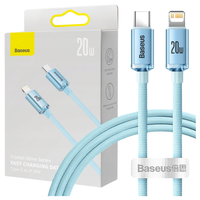 Kabel USB-C do iP Baseus Crystal Shine,  20W, 1.2m (niebieski)