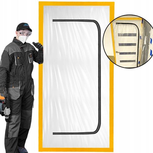 DRZWI REMONTOWE BUDOWLANE MALARSKIE KURTYNA PRZECIWPYŁOWA ZAMEK FOLIA REMON na Arena.pl