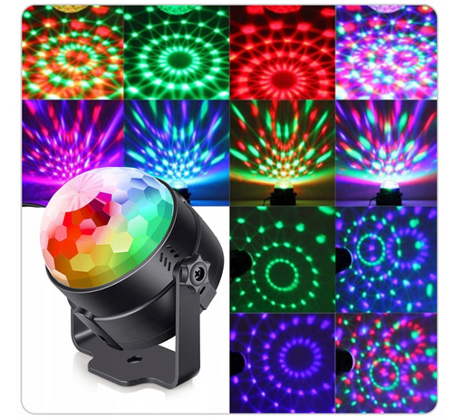 Kula DISCO LED PROJEKTOR z pilotem RGB na Arena.pl