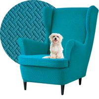 POKROWIEC NA FOTEL USZAK JODEŁKA TURKUSOWY