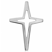 SREBRNY DUŻY KRZYŻYK OZDOBNY PRÓBA SREBRA 925