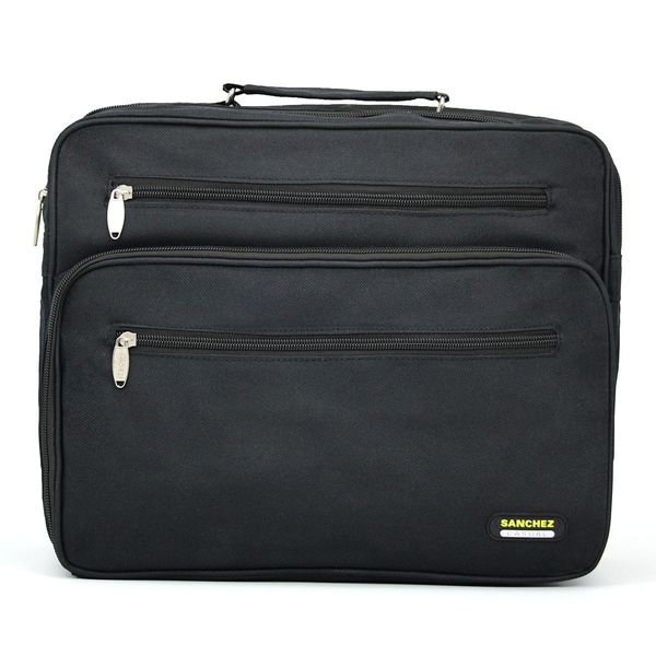 torba męska a4 z nyloni sanchez - czarna zdjęcie 1