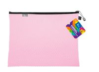 KOPERTA Z SUWAKIEM METALOWYM A4 36X27 CM RÓŻOWA TETIS